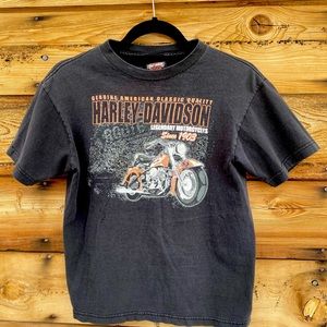 Harley Davidson Tee faded black size small